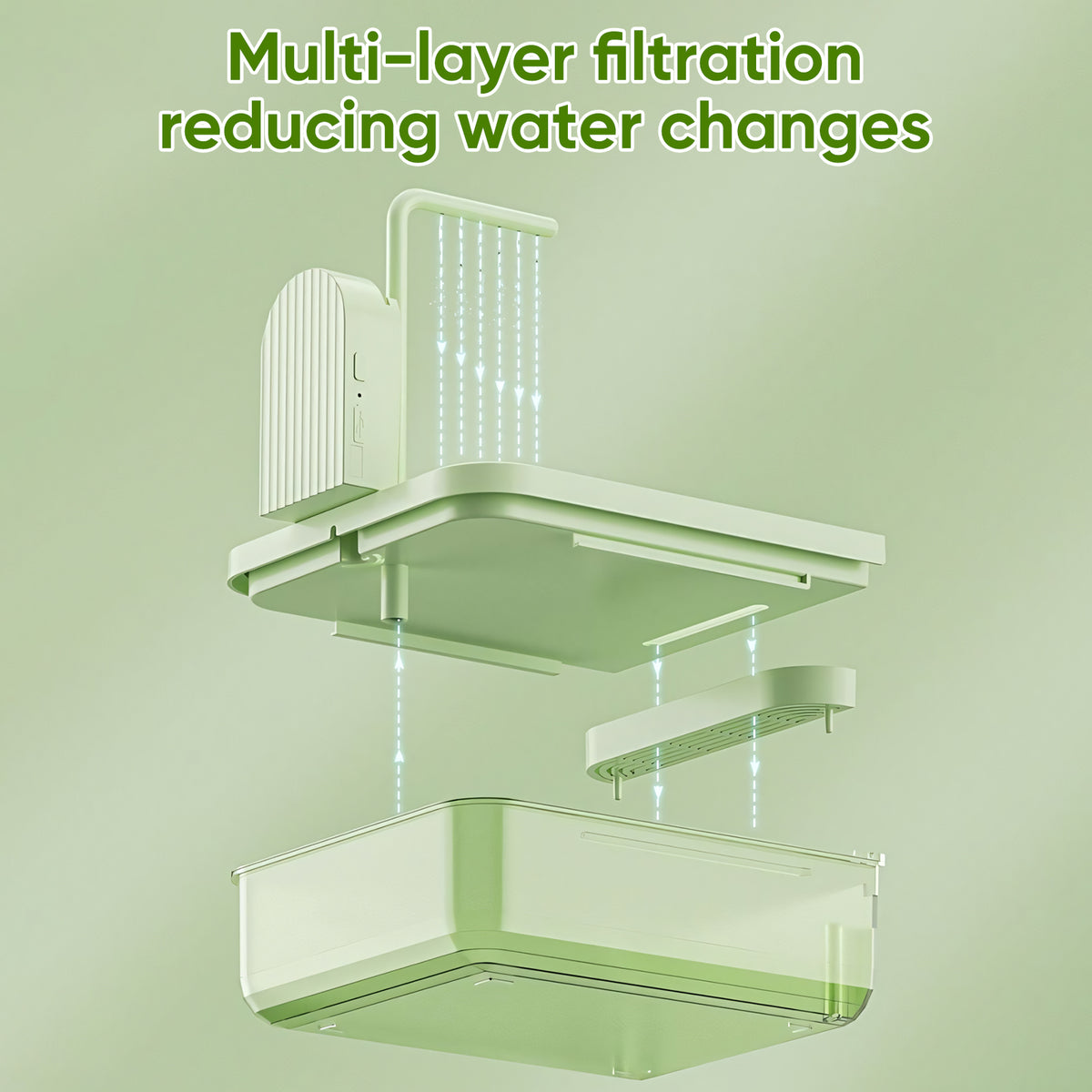 Rywell Hanging Bird Bath Box with Anti-Slip Base, Shower Bathing Pool for Parrots, Cockatiels, Lovebirds, Detachable Design