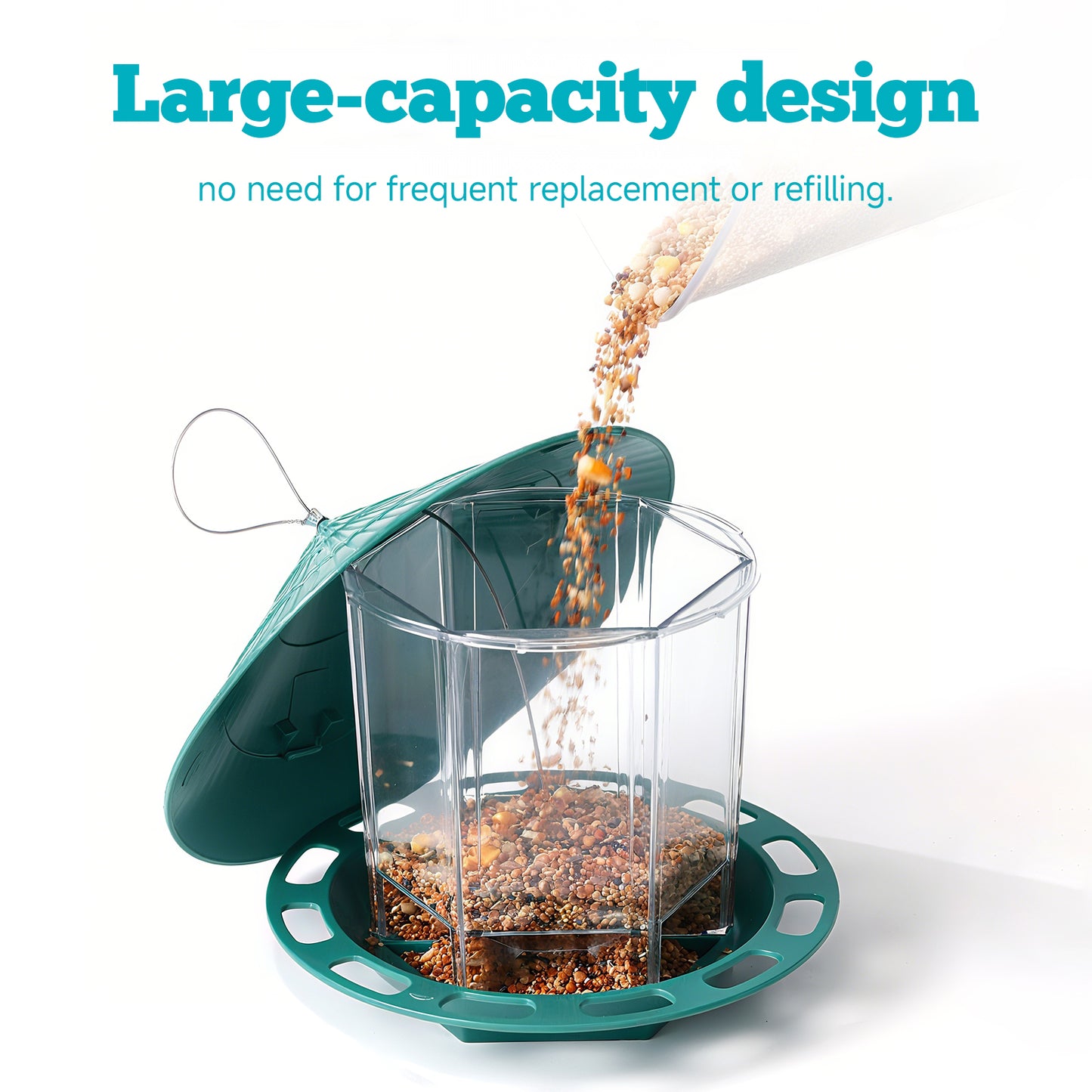 Rywell Durable Window Bird Hanging Feeder