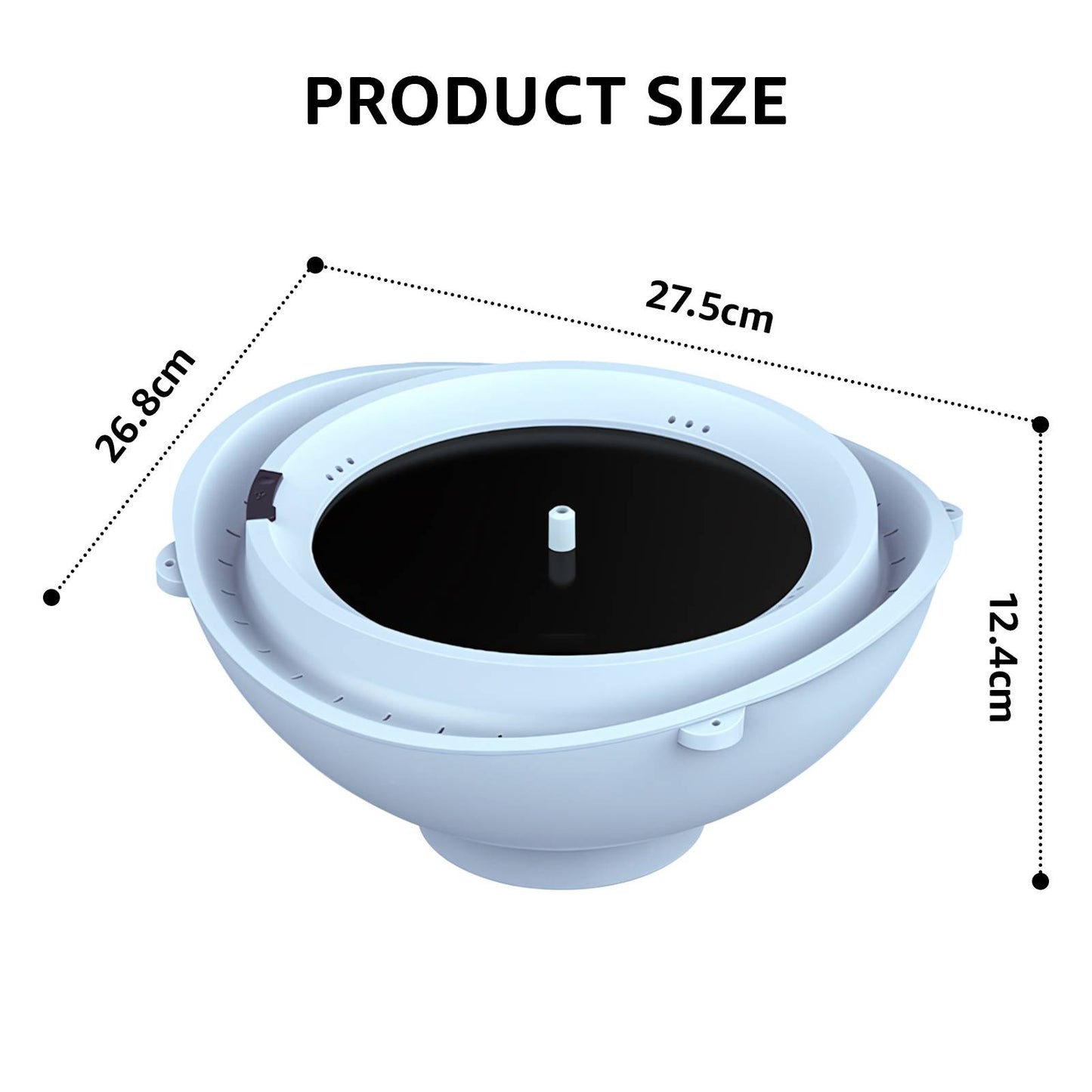 Rywell Solar Birdbath with Automatic Water Recycling & Filtration System