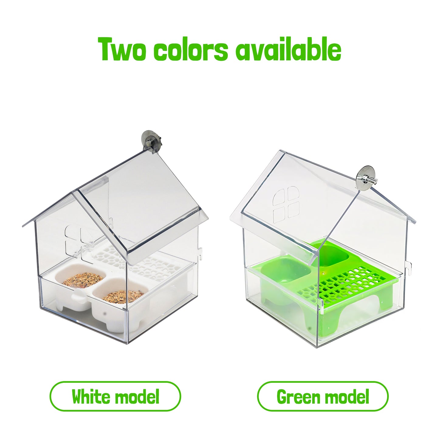 Rywell Hanging Parrot Bird Feeder – Spill-Proof & Splash-Proof Food Dispenser for Budgie, Lovebird, Cockatiel, Sun Conure