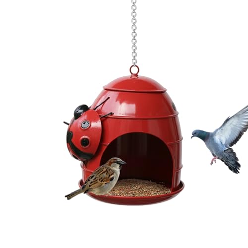 Rywell Outdoor Bird Feeder - Weatherproof Funny Food Holder,Outdoor Bird Feeders Garden Decor,for Attracting Finch Hummingbird Garden Patio Porch Balcony Terrace Landscape