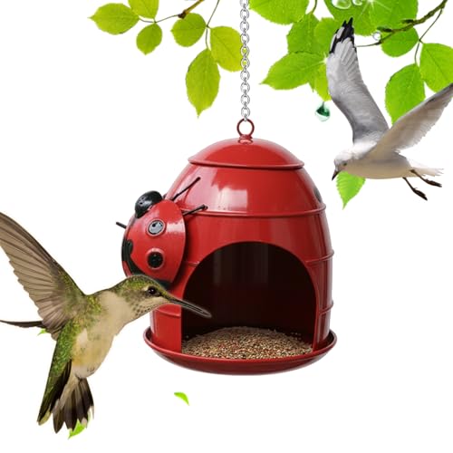 Rywell Outdoor Bird Feeder - Weatherproof Funny Food Holder,Outdoor Bird Feeders Garden Decor,for Attracting Finch Hummingbird Garden Patio Porch Balcony Terrace Landscape