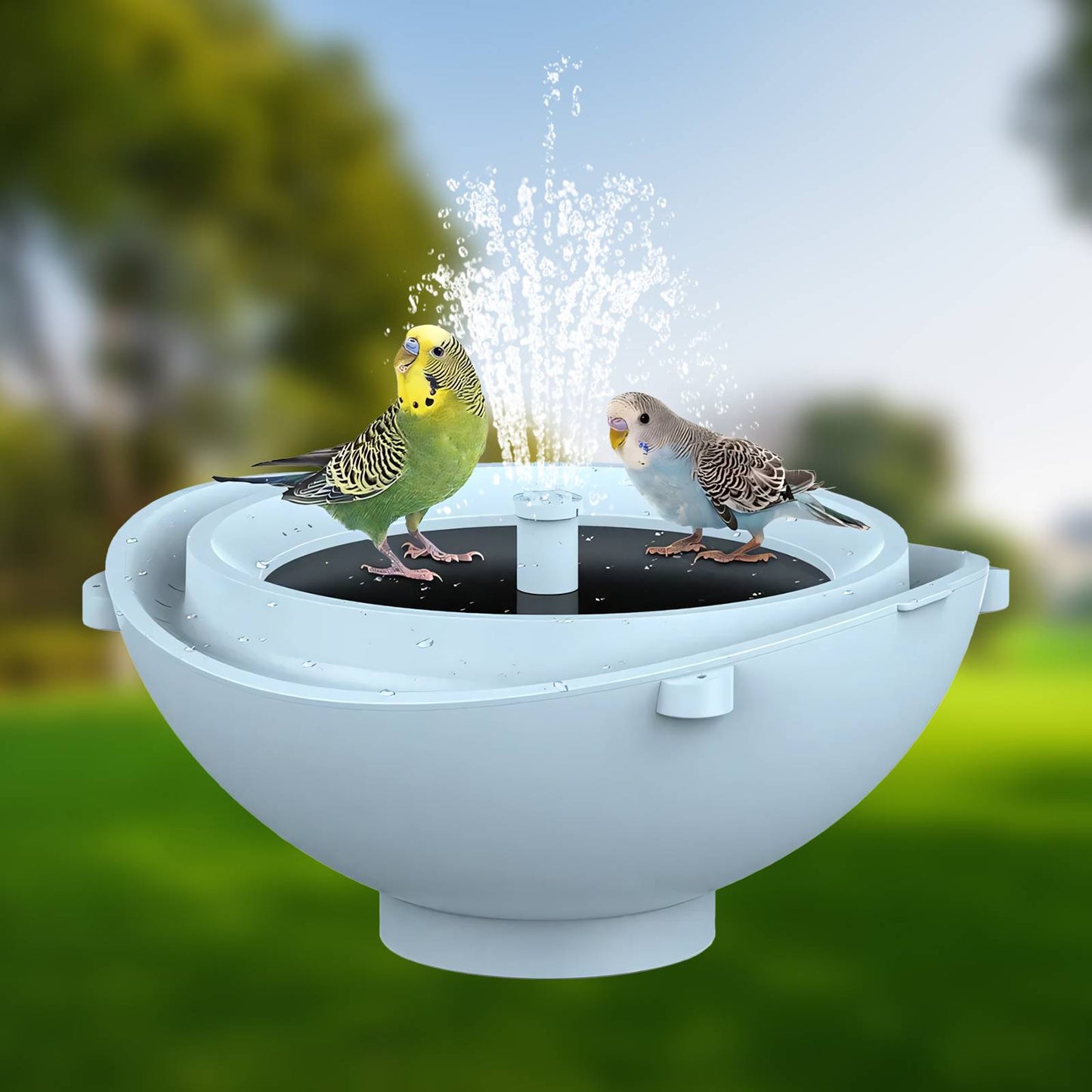 Rywell Solar Birdbath with Automatic Water Recycling & Filtration System