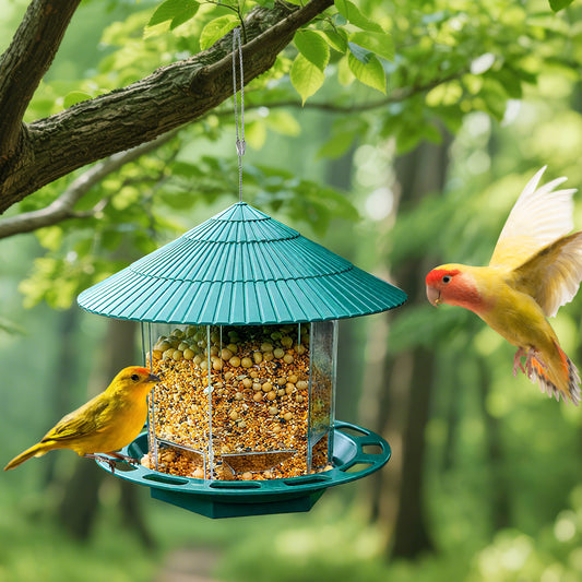 Rywell Durable Window Bird Hanging Feeder