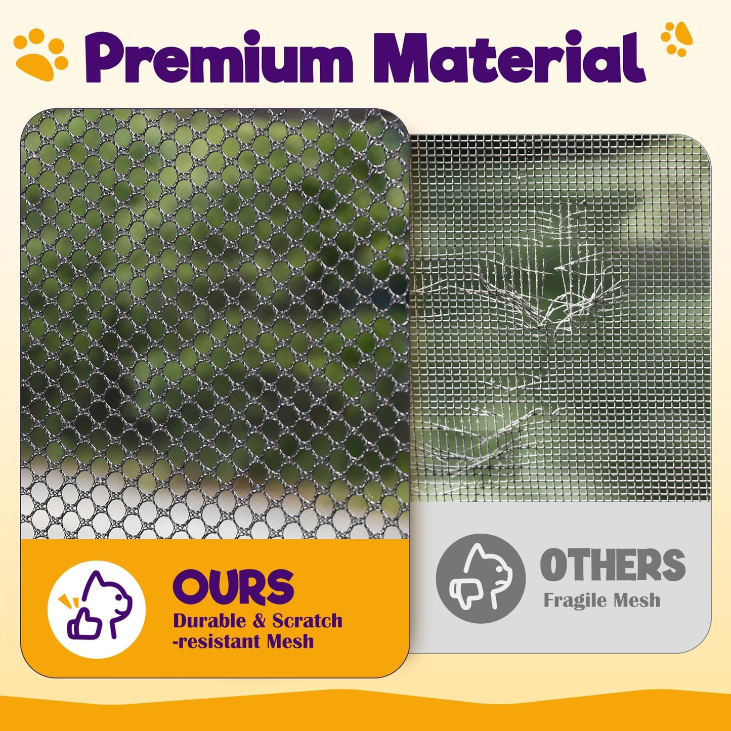 Rywell Portable Outdoor Cat Enclosure – 10FT Tunnel & Cube Catio, Safe Playpen for Multiple Cats, Easy Setup