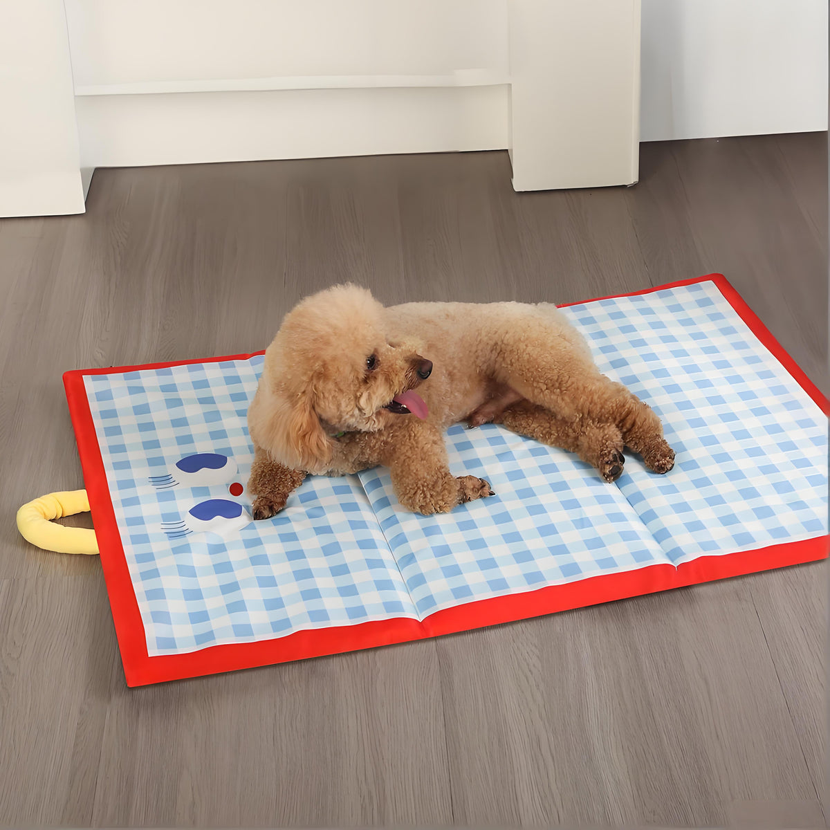 Rywell Cooling Pet Mat for Dogs & Cats, Waterproof Washable Summer Pet Bed, Anti-Slip Foldable Cooling Pad for Sleeping & Relaxing