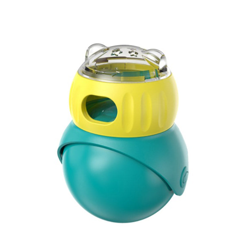 Rywell Cat Puzzle Ball for Cat&Mini Dogs Adjustable No-Tip Treat Dispensing Toys Food Dispenser Balls Cognitive Enrichment Toy Slow Feeding Interactive Mind Stimulating Game