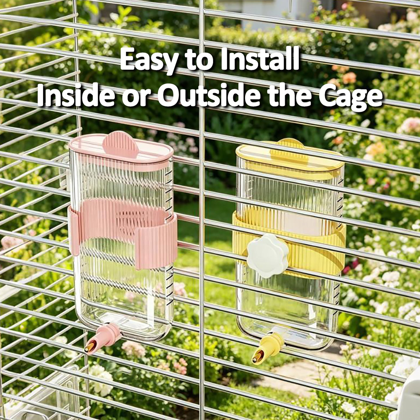 Rywell Automatic Hanging Parrot Water Dispenser – Leak-Proof No-Spill Bird Water Bottle for Budgies, Cockatiels & Lovebirds