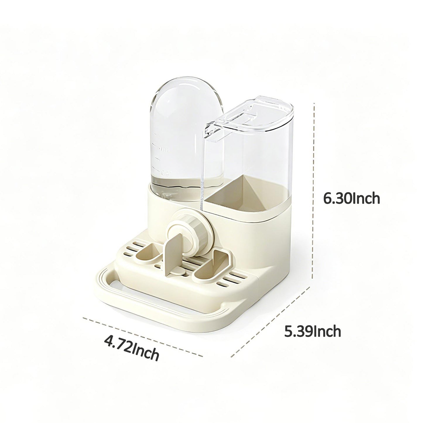 Rywell 2-in-1 Bird Feeder & Water Dispenser for Parrots, Cockatiels, Lovebirds & Mynah – Automatic Gravity Bird Cage Water Bottle & Feeding Station for Small Pet Birds