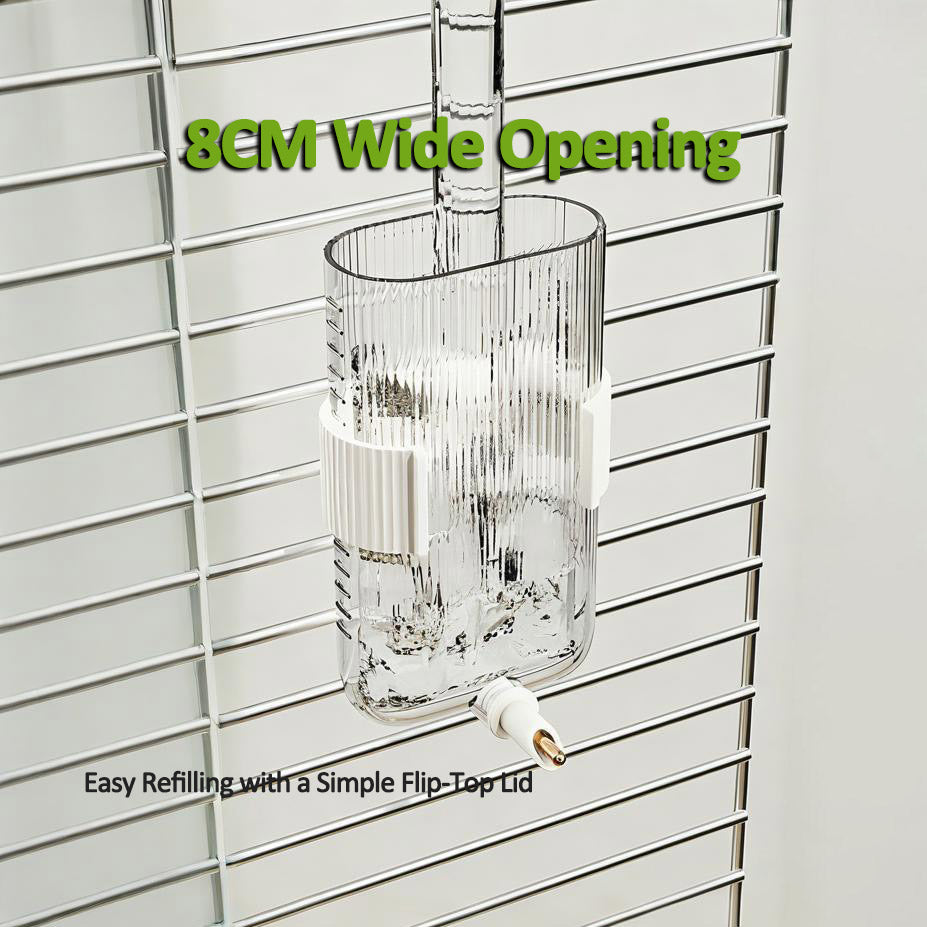 Rywell Automatic Hanging Parrot Water Dispenser – Leak-Proof No-Spill Bird Water Bottle for Budgies, Cockatiels & Lovebirds
