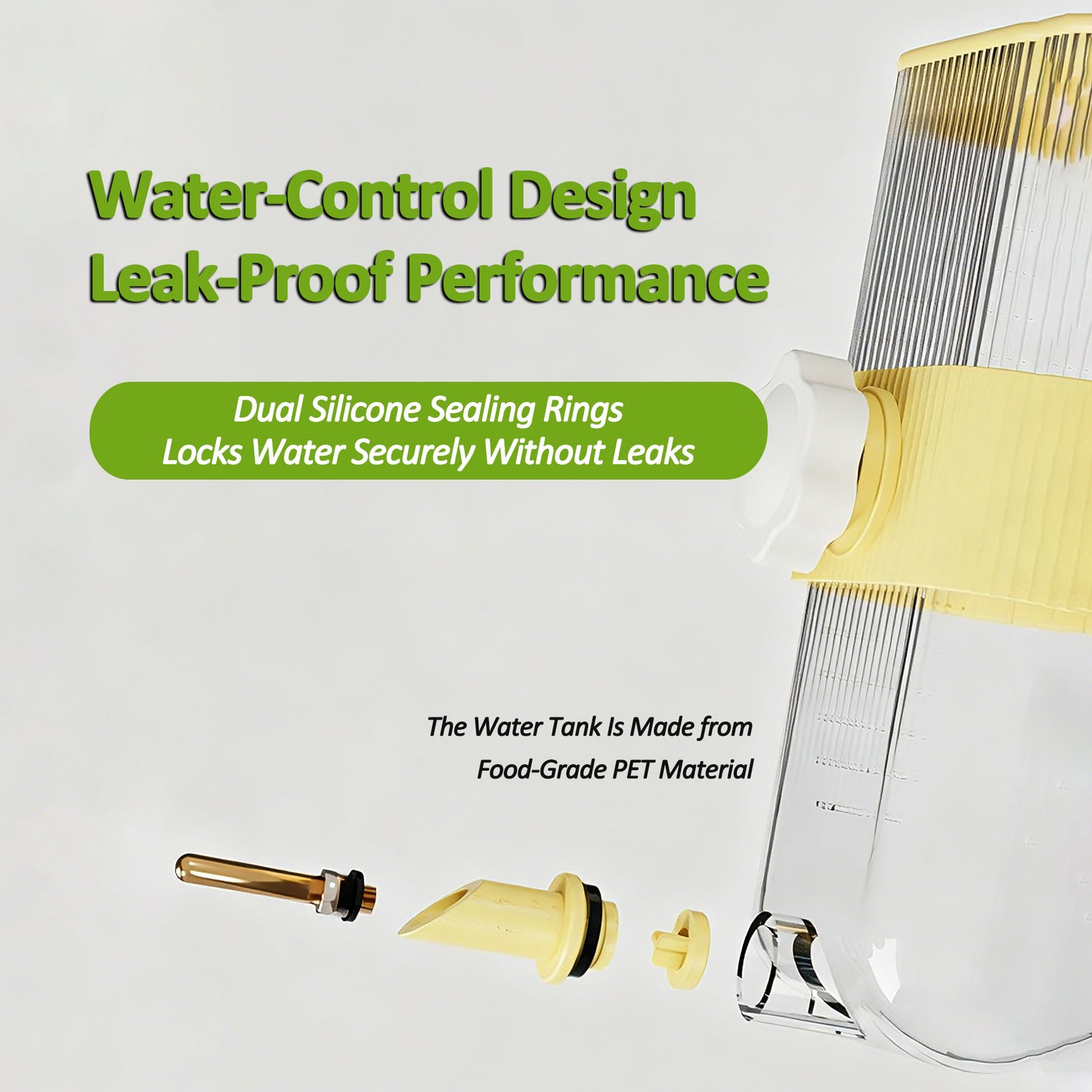 Rywell Automatic Hanging Parrot Water Dispenser – Leak-Proof No-Spill Bird Water Bottle for Budgies, Cockatiels & Lovebirds