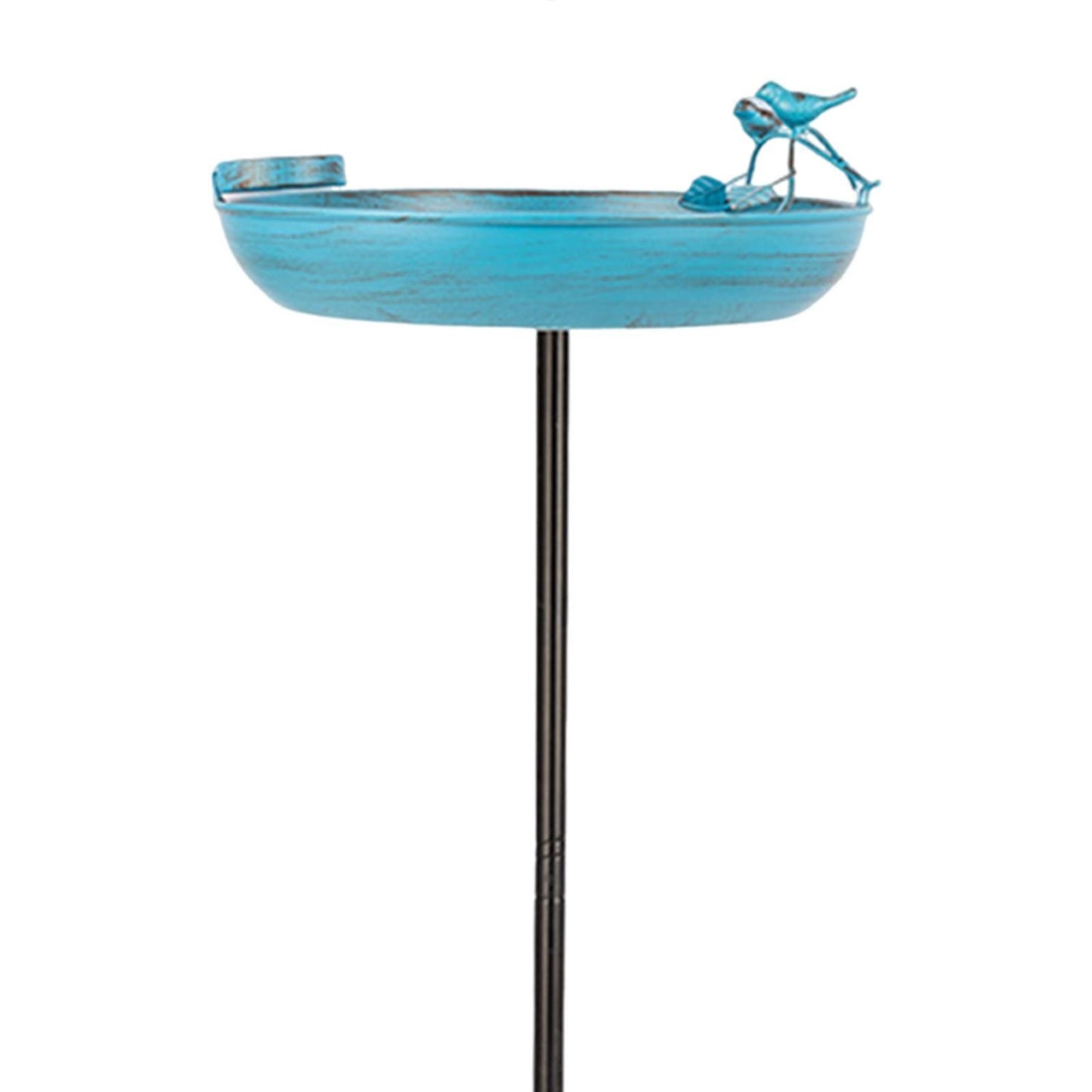 Rywell Outdoor Iron Art Birdbath Bird Feeder Bowl Simple Assembly Strong Load Bearing