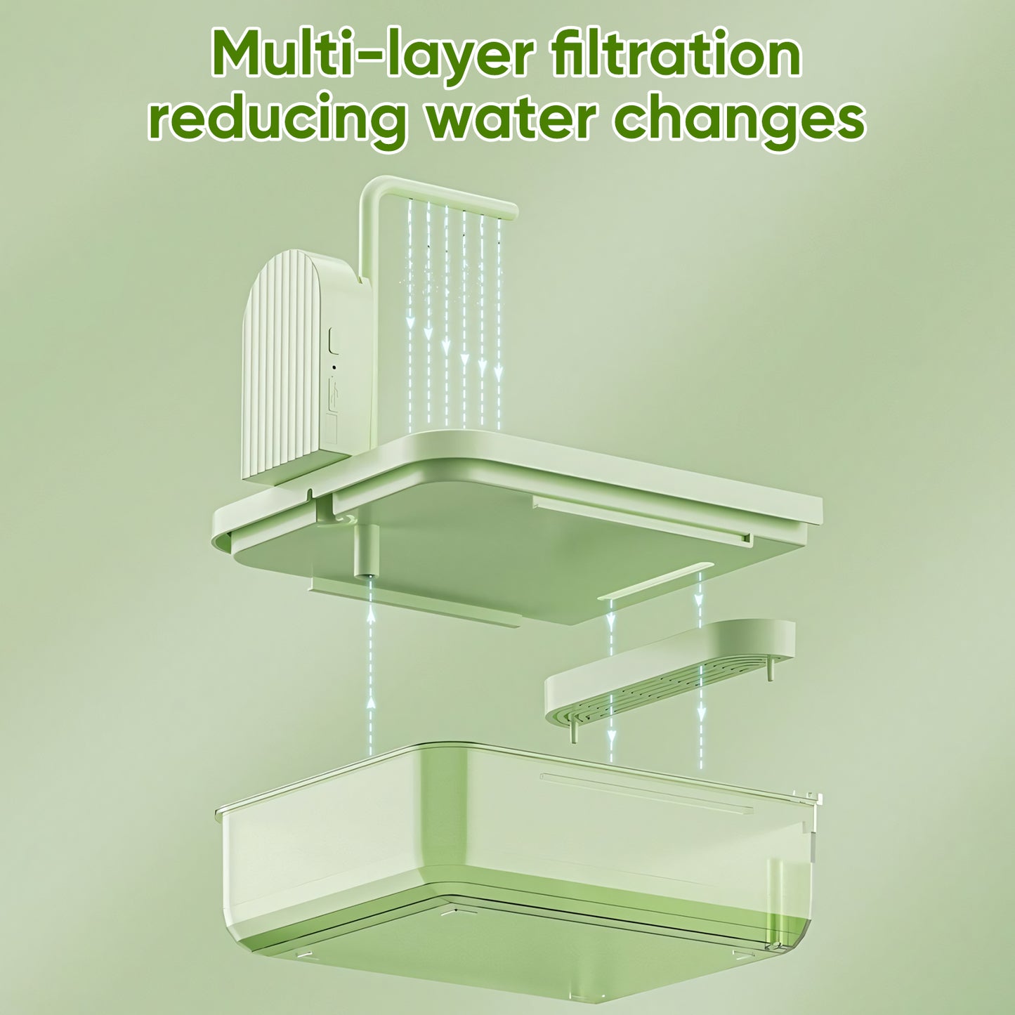 Rywell Hanging Bird Bath Box with Anti-Slip Base, Shower Bathing Pool for Parrots, Cockatiels, Lovebirds, Detachable Design