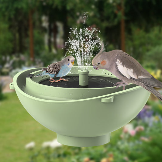 Rywell Solar Birdbath with Automatic Water Recycling & Filtration System