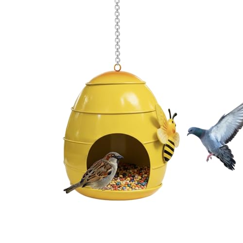Rywell Outdoor Bird Feeder - Weatherproof Funny Food Holder,Outdoor Bird Feeders Garden Decor,for Attracting Finch Hummingbird Garden Patio Porch Balcony Terrace Landscape