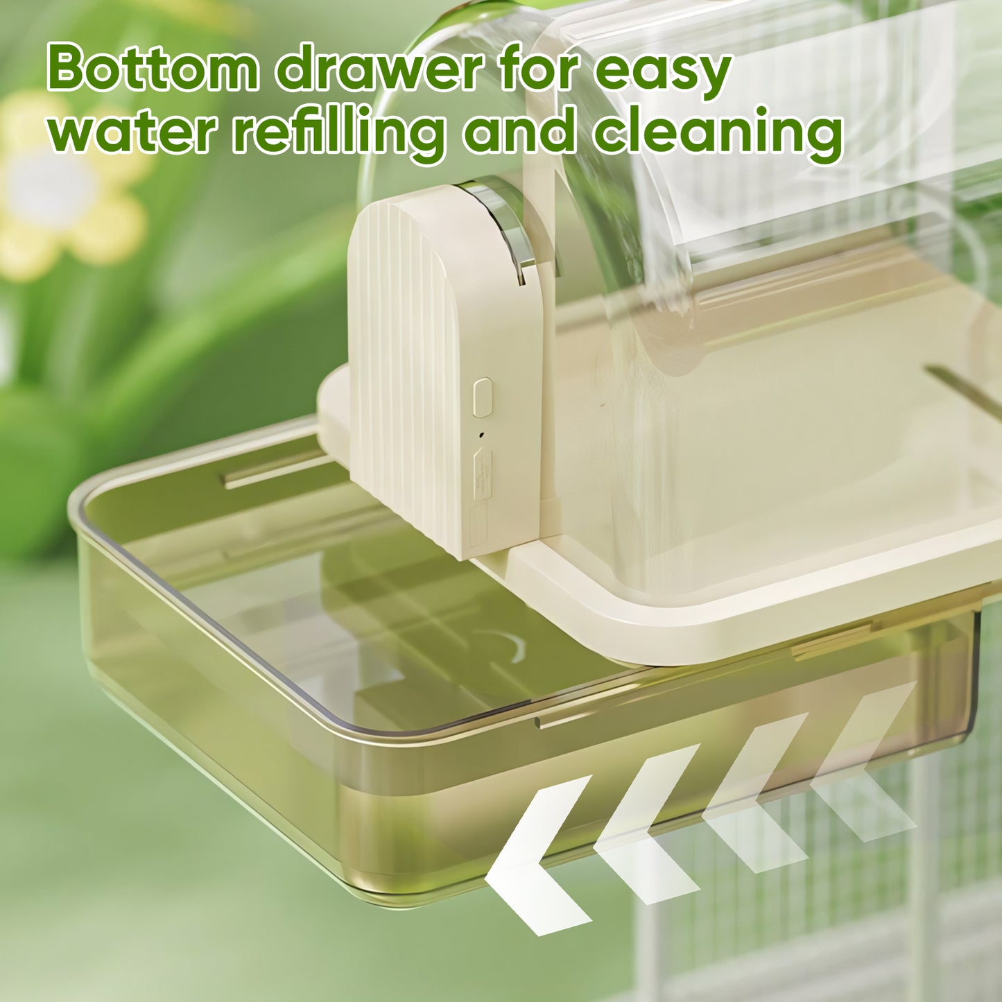 Rywell Hanging Bird Bath Box with Anti-Slip Base, Shower Bathing Pool for Parrots, Cockatiels, Lovebirds, Detachable Design