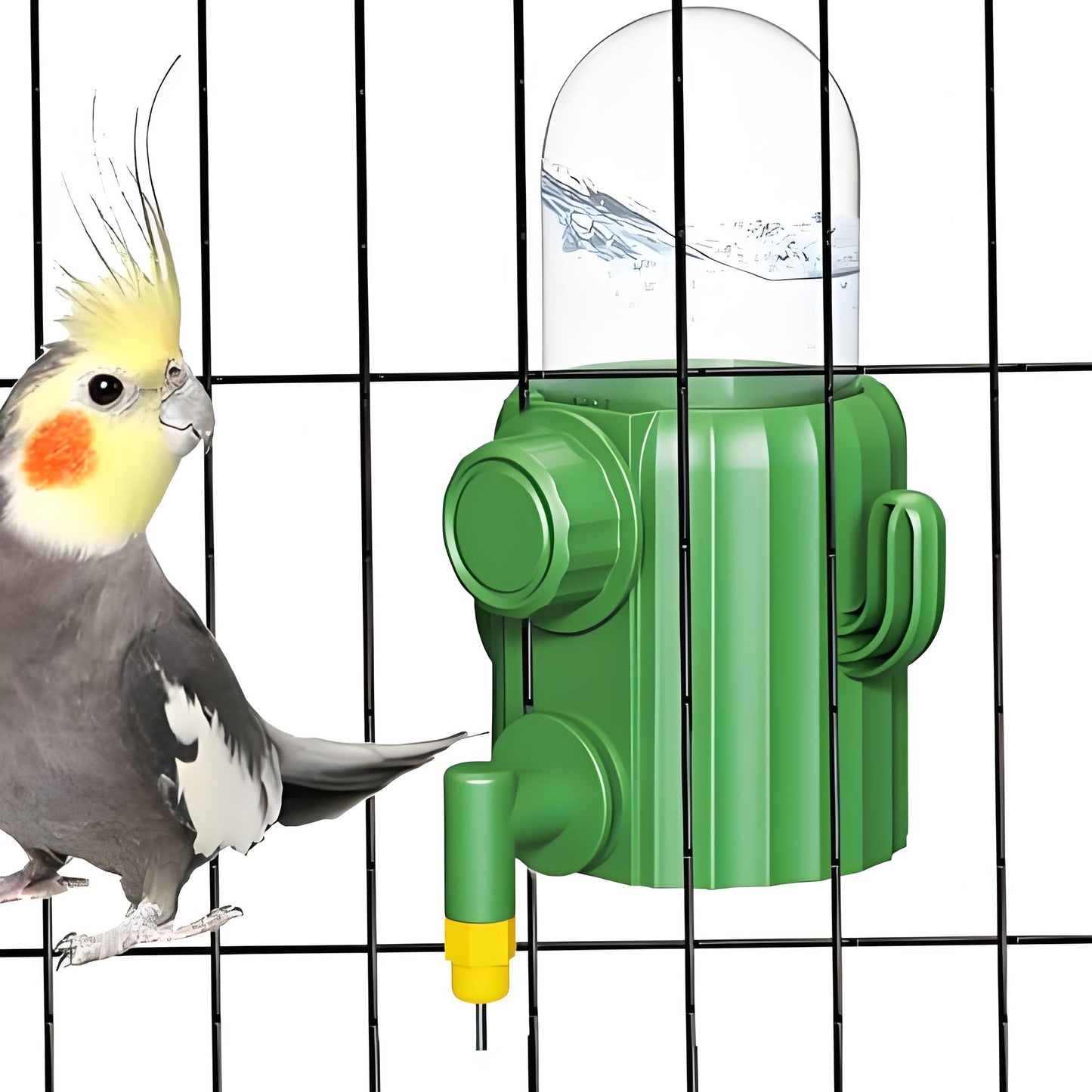 Rywell Bird Cage Water Dispenser - Birds Water Feeder, Bird Water Feeder | Parakeet Drinking Dispenser, Automatic Cactus Waterer Parrot Drinker, Birds Dispenser Supplies for Lovebirds Canary Budgies