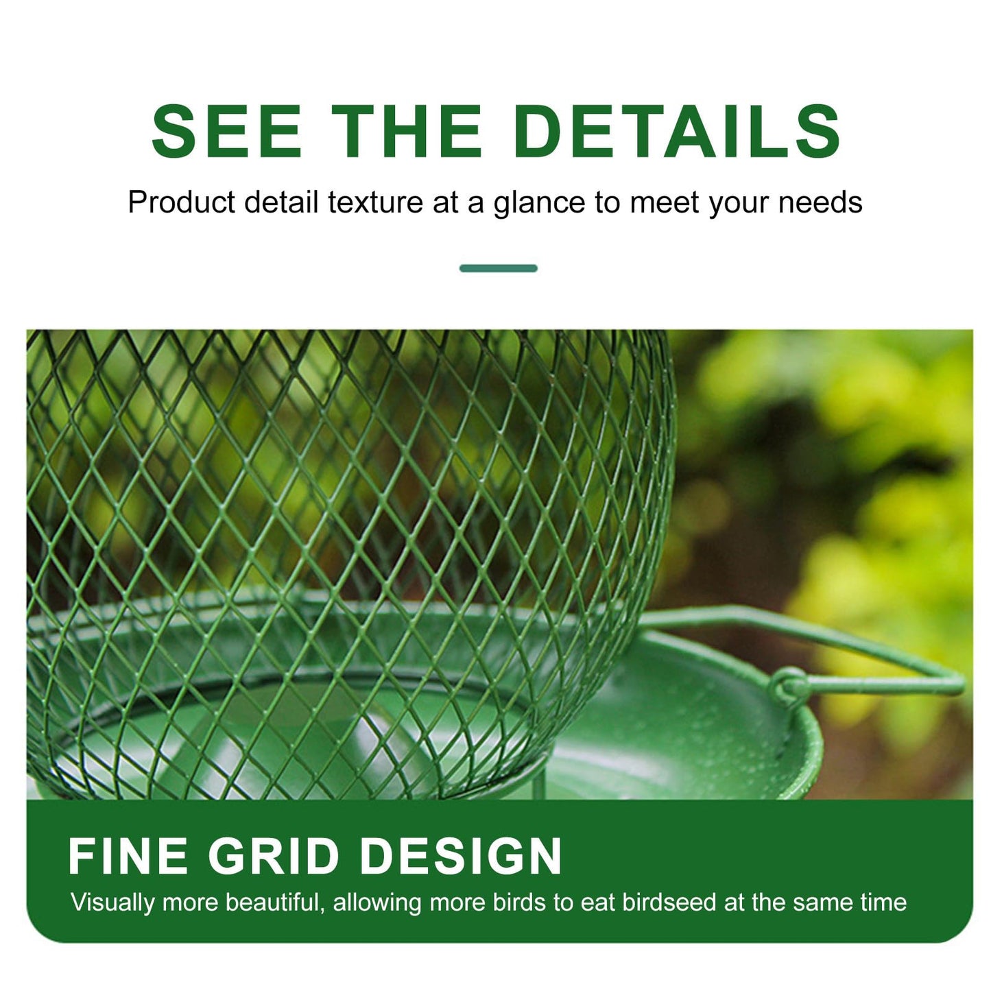 Rywell Squirrel Proof Bird Feeders for Outdoors, Large Capacity, Heavy Duty Metal Bird Feeder, Supports Cardinal, Finch, Blue Jay and Wild Birds