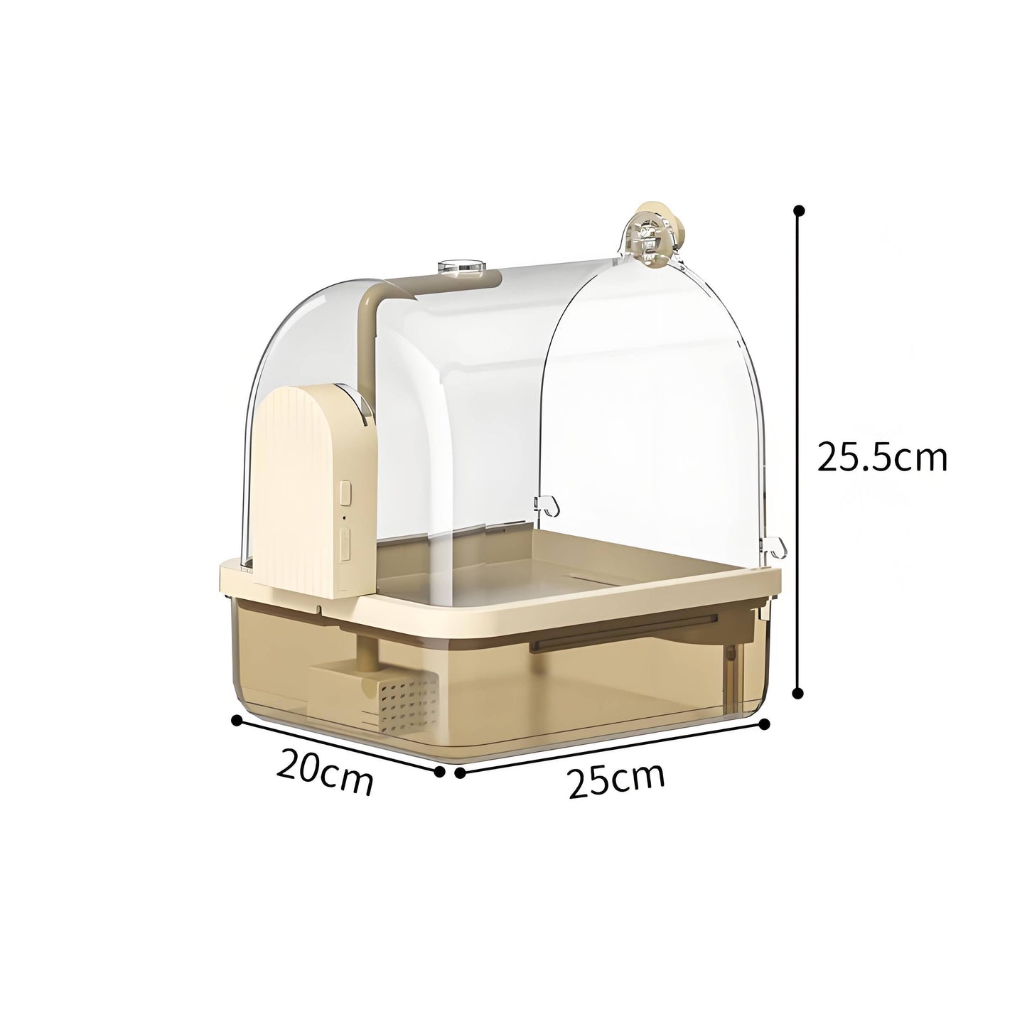 Rywell Hanging Bird Bath Box with Anti-Slip Base, Shower Bathing Pool for Parrots, Cockatiels, Lovebirds, Detachable Design