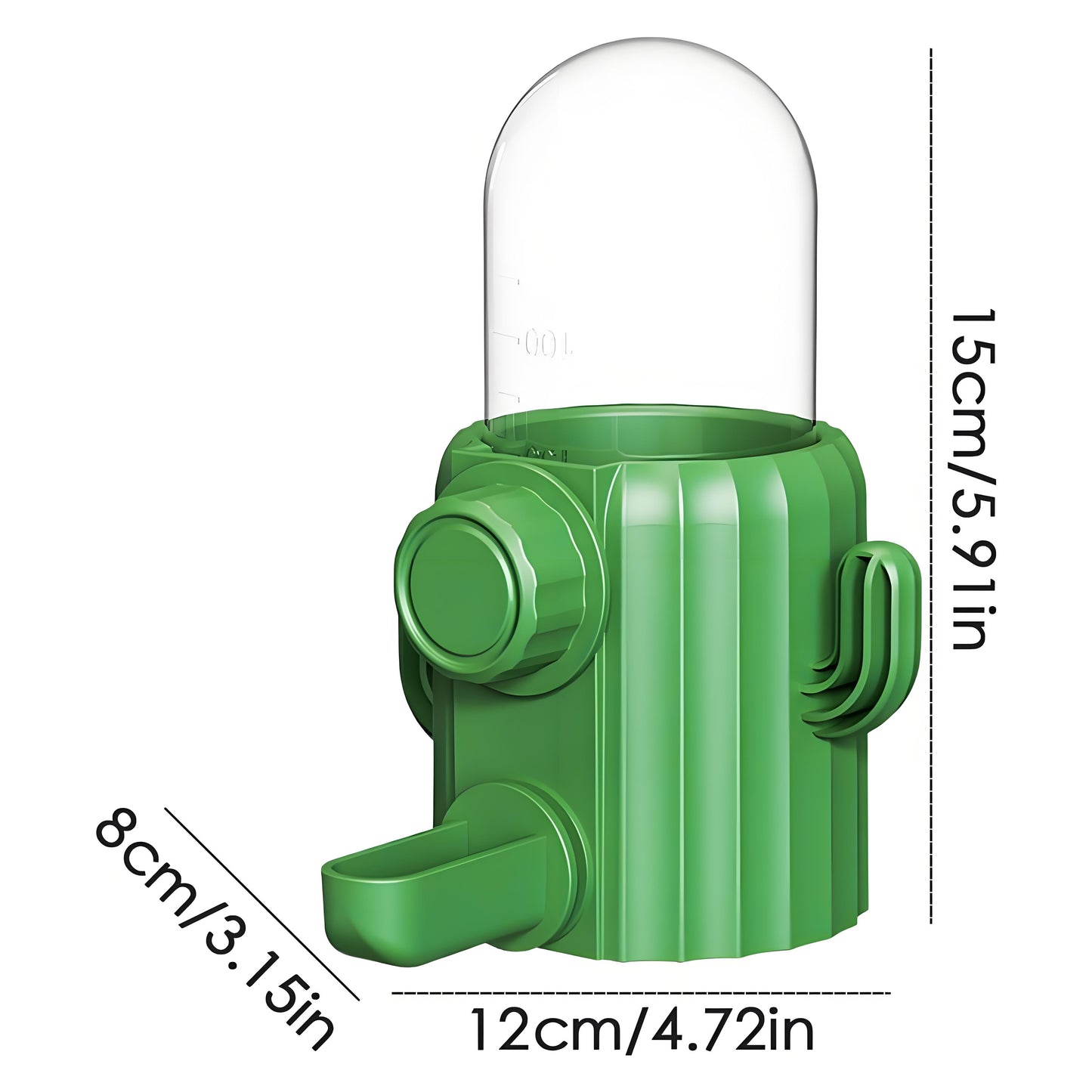 Rywell Bird Water Dispenser - Parakeet Water Dispenser, Automatic Cactus Dispenser Parrot Water Feeder | Parakeet Drinker Bird Cage Accessories, Waterer Feeding Supplies for Cockatiel Lovebirds Canary