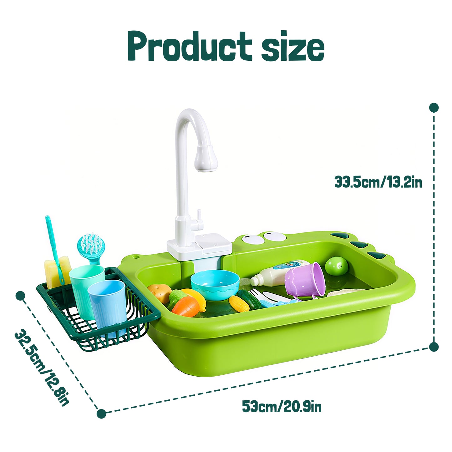 Rywell Multi-Functional Bird Bath with Faucet – Outdoor Bird Play Basin, Bird Shower & Water Fun Toy