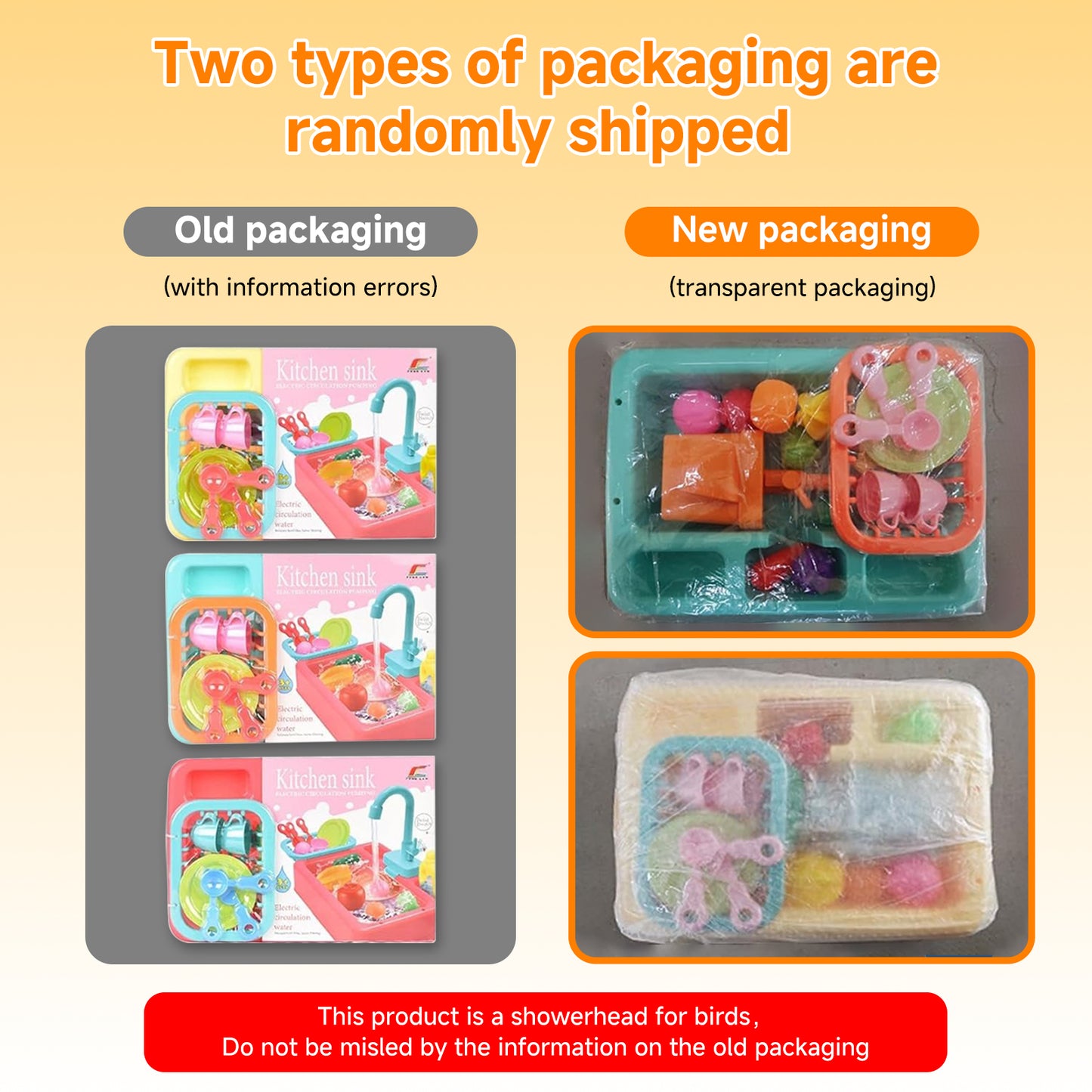 Rywell Bird Bathtub,Parrot Shower Box,Automatic Parakeet Bathtub with Faucet,Bird Bathing Tub Container Cage Accessory or Small Medium Birds Cockatiel Lovebird Budgie