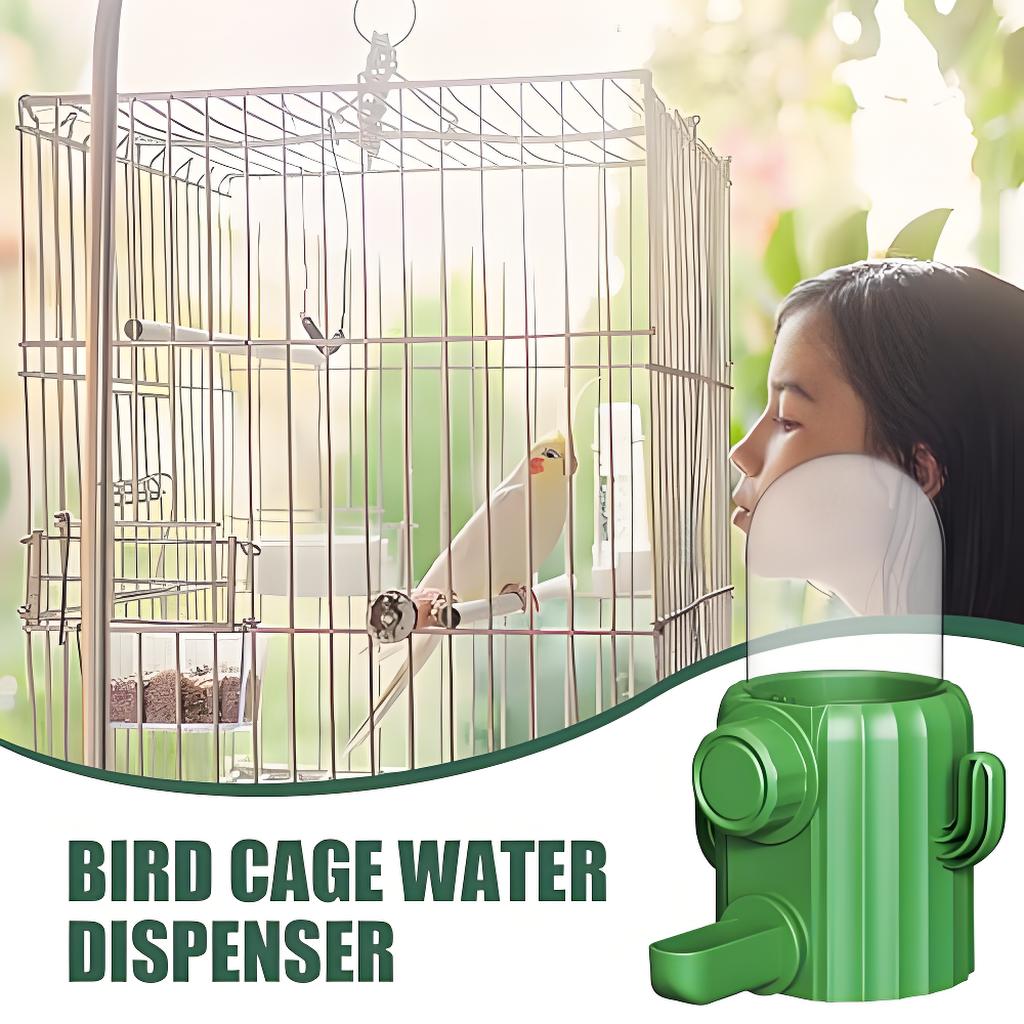 Rywell Bird Water Dispenser - Parakeet Water Dispenser, Automatic Cactus Dispenser Parrot Water Feeder | Parakeet Drinker Bird Cage Accessories, Waterer Feeding Supplies for Cockatiel Lovebirds Canary