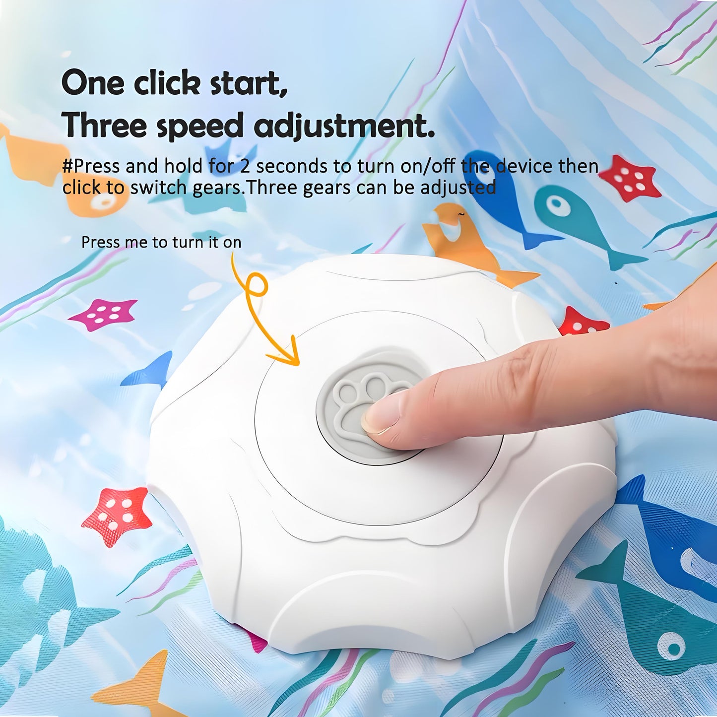 Rywell Fully Automatic Wireless Smart Cat Toy Set, Featuring a Silent And Powerful Motor That Rotates 360° with Intelligent Sensing, Designed to Entertain Solitary Cats And Prevent Depression