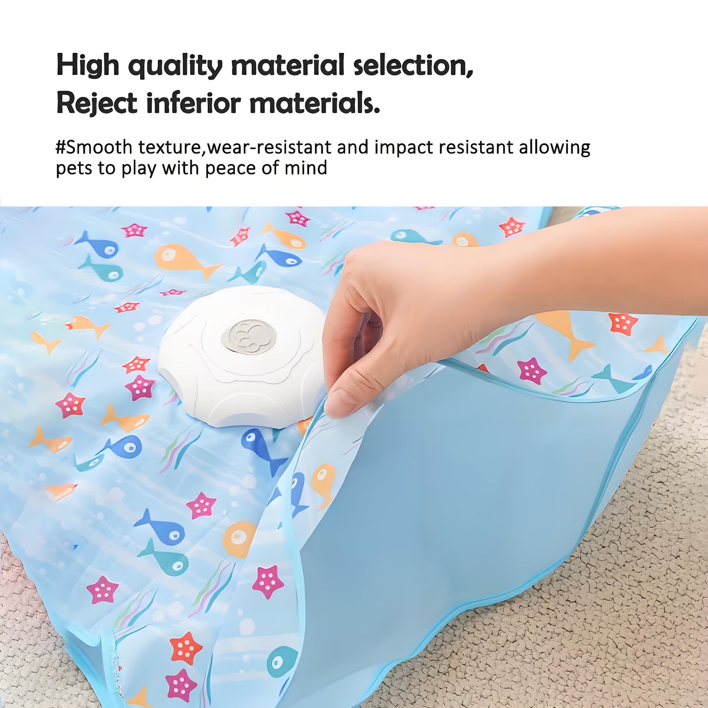 Rywell Fully Automatic Wireless Smart Cat Toy Set, Featuring a Silent And Powerful Motor That Rotates 360° with Intelligent Sensing, Designed to Entertain Solitary Cats And Prevent Depression