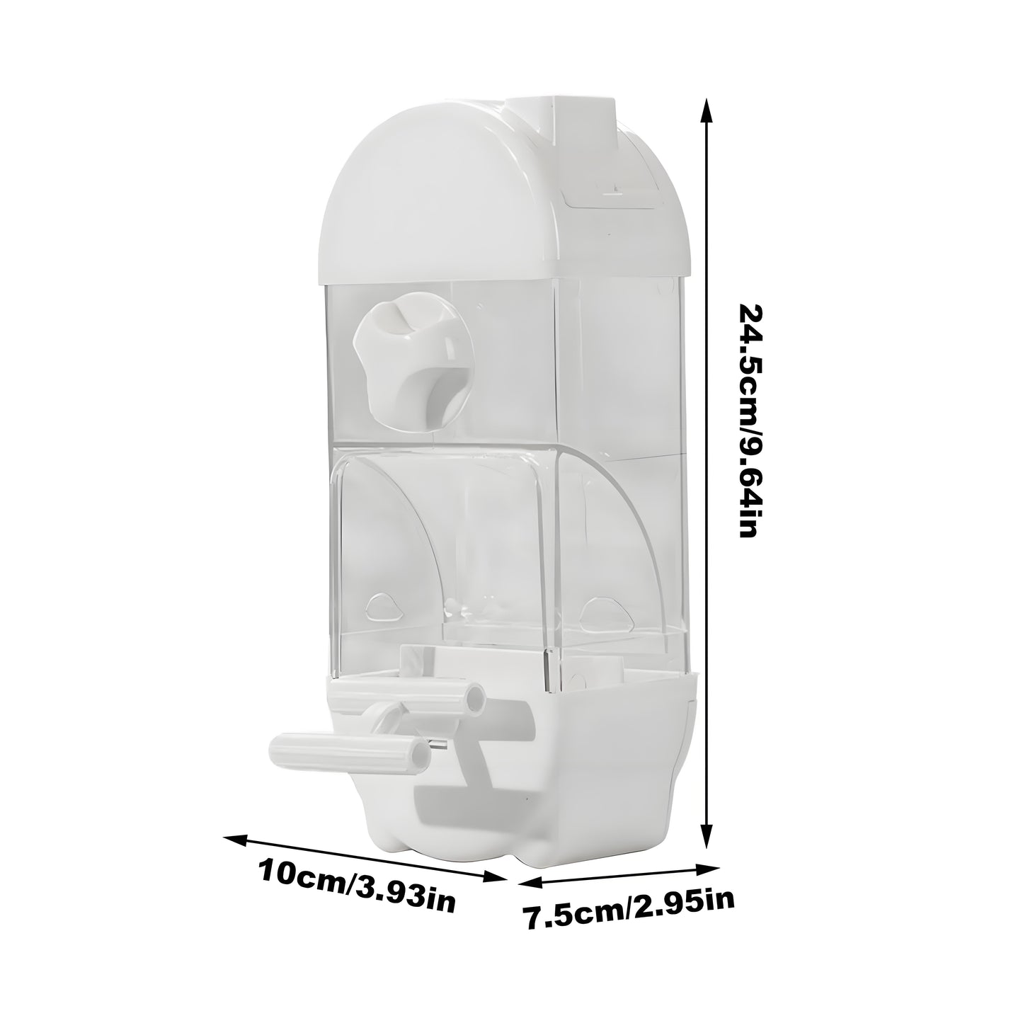 Rywell Smart Automatic Bird Feeder with Clear Large Capacity, Anti-Spill Design for Parakeets – Food & Water Dispenser