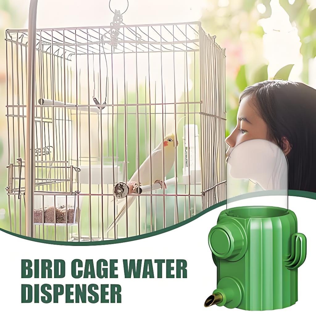 Rywell Bird Cage Water Dispenser - Birds Water Feeder, Bird Water Feeder | Parakeet Drinking Dispenser, Automatic Cactus Waterer Parrot Drinker, Birds Dispenser Supplies for Lovebirds Canary Budgies