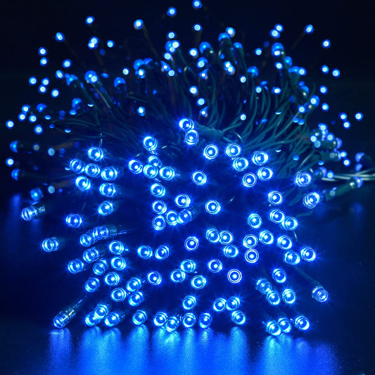 Battery Operated Christmas Lights, 132ft 300 LED 8 Modes Fairy Lights, Waterproof Decor Strings for Halloween Thanksgiving Christmas